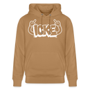 ICKE-Unisex Bio-Hoodie mit Berliner Schnauze - Karamell 