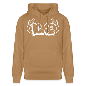 ICKE-Unisex Bio-Hoodie mit Berliner Schnauze - Karamell 