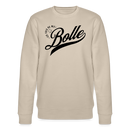 ICK FREU MA WIE BOLLE-Unisex Bio-Sweatshirt - Beige