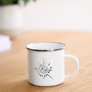 WATN?NÜSCHT!-Panorama Emaille-Tasse - Weiß