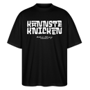 KANNSTE KNICKEN-Oversized Unisex Bio T-Shirt mit echt Berliner Schnauze - Schwarz