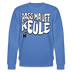 PASS MA UFF KEULE-Unisex Bio-Sweatshirt II - Blau