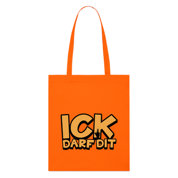 ICK DARF DIT - Bio-Stoffbeutel - Tieforange