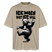 ICK MACH WAT ICK WILL-Oversized Unisex Bio T-Shirt IV - Steingrau