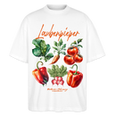 Berliner LAUBENPIEPER-Oversized Unisex Bio T-Shirt - Weiß