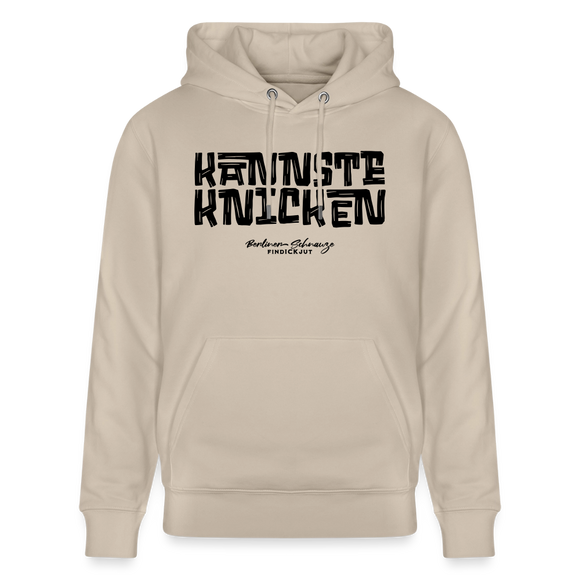 Berliner Schnauze - KANNSTE KNICKEN-Unisex Bio-Hoodie - Beige