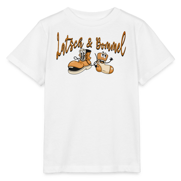 LATSCH UND BOMMEL - Kinder BIO T-Shirt - Weiß
