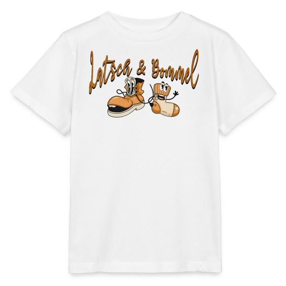 LATSCH UND BOMMEL - Kinder BIO T-Shirt - Weiß