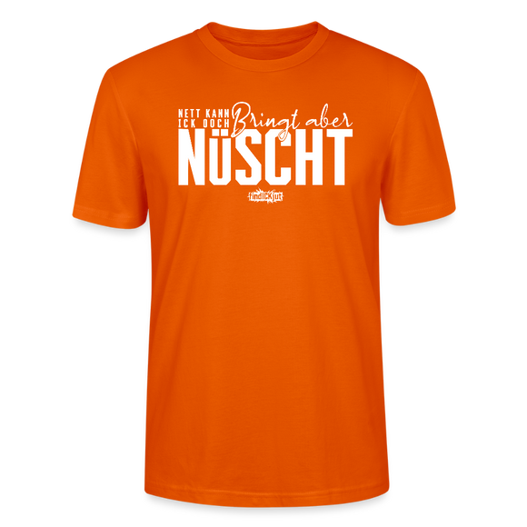 Berliner Spruch-NETT KANN ICK OOCH-Unisex T-Shirt Bio - Tieforange