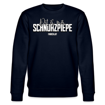 SCHNURZPIEPE-Unisex Bio-Sweatshirt - Navy