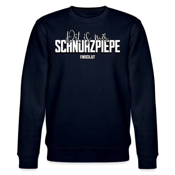SCHNURZPIEPE-Unisex Bio-Sweatshirt - Navy