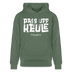 PASS UFF KEULE-Unisex Bio-Hoodie mit echt Berliner Schnauze - Tanngrün