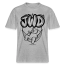 JWD-BERLIN-RELAXED FIT Unisex Organic T-Shirt - Grau meliert