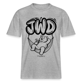 JWD-BERLIN-RELAXED FIT Unisex Organic T-Shirt - Grau meliert