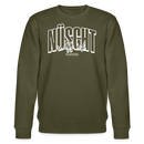 NÜSCHT 2025-Unisex Bio-Sweatshirt mit Berliner Schnauze - Khaki