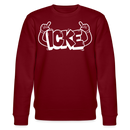 ICKE-Unisex Bio-Sweatshirt  mit Berliner Schnauze - Burgunderrot