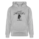 Illustration eines Bären, der lässig auf einer Toilette sitzt, mit dem Text „Druff Jeschiss'n“ darüber und „find Ick jut“ darunter. Der Stil ist humorvoll und typisch Berliner Schnauze. - Grau meliert