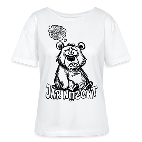 DU SCHNALLST JAR NÜSCHT-Rundhals Frauen Bio-T-Shirt - Weiß