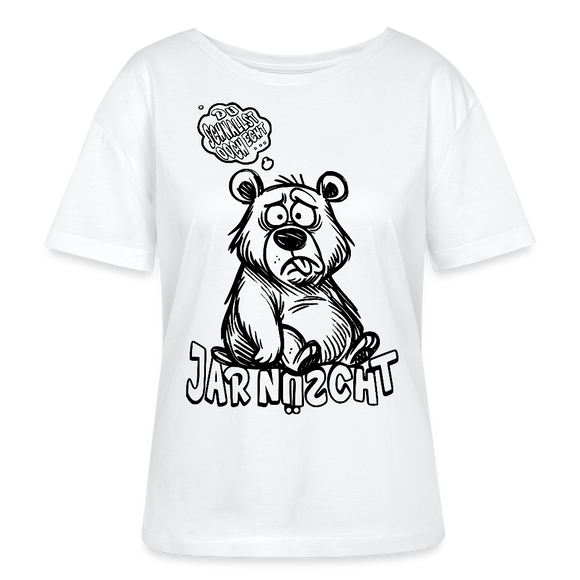 DU SCHNALLST JAR NÜSCHT-Rundhals Frauen Bio-T-Shirt - Weiß