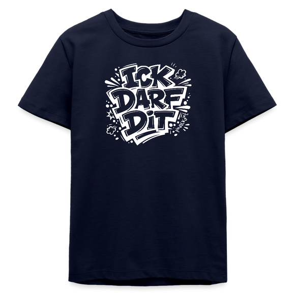 ICK DARF DIT-Teenager T-Shirt für Berliner Gören - Navy