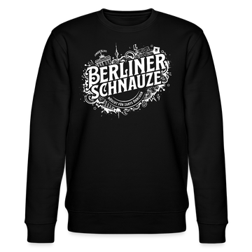 BERLINER SCHNAUZE-Unisex Bio-Sweatshirt II - Schwarz