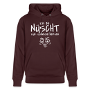 ICK BIN NÜSCHT FÜR SCHWACHE NERVEN-Unisex Bio-Hoodie - Maroon