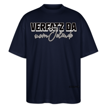 VERFATZ DA VOM JELÄNDE-Oversized Unisex Bio T-Shirt - Navy