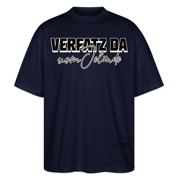 VERFATZ DA VOM JELÄNDE-Oversized Unisex Bio T-Shirt - Navy