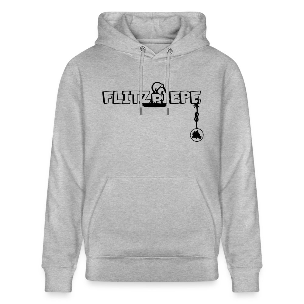 EINE FLITZPIEPE - Unisex Bio-Hoodie - Grau meliert