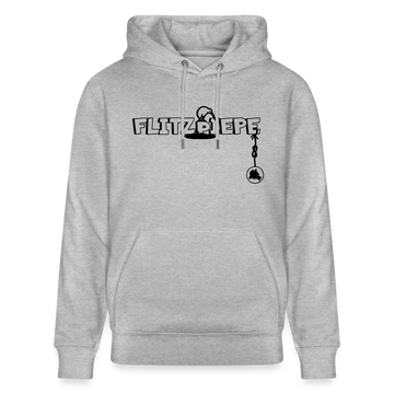 EINE FLITZPIEPE - Unisex Bio-Hoodie - Grau meliert