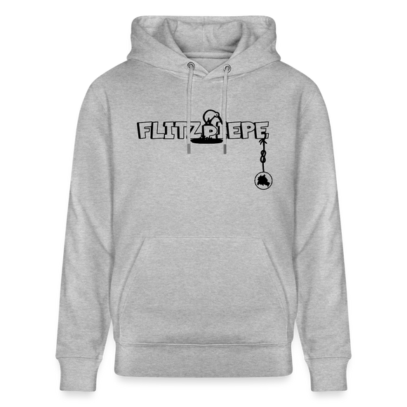 EINE FLITZPIEPE - Unisex Bio-Hoodie - Grau meliert
