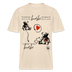 BERLINER KNORKE-Relaxed Fit Unisex Bio-T-Shirt - Naturweiß