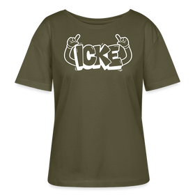 ICKE-Rundhals Frauen Bio-T-Shirt - Khaki