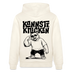 Berliner Spruch-KANNSTE KNICKEN-Unisex Bio-Hoodie mit Berliner Bär - Naturweiß 