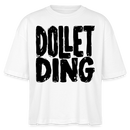 DOLLET DING-Frauen Boxy Bio-T-Shirt - Weiß
