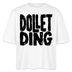 DOLLET DING-Frauen Boxy Bio-T-Shirt - Weiß