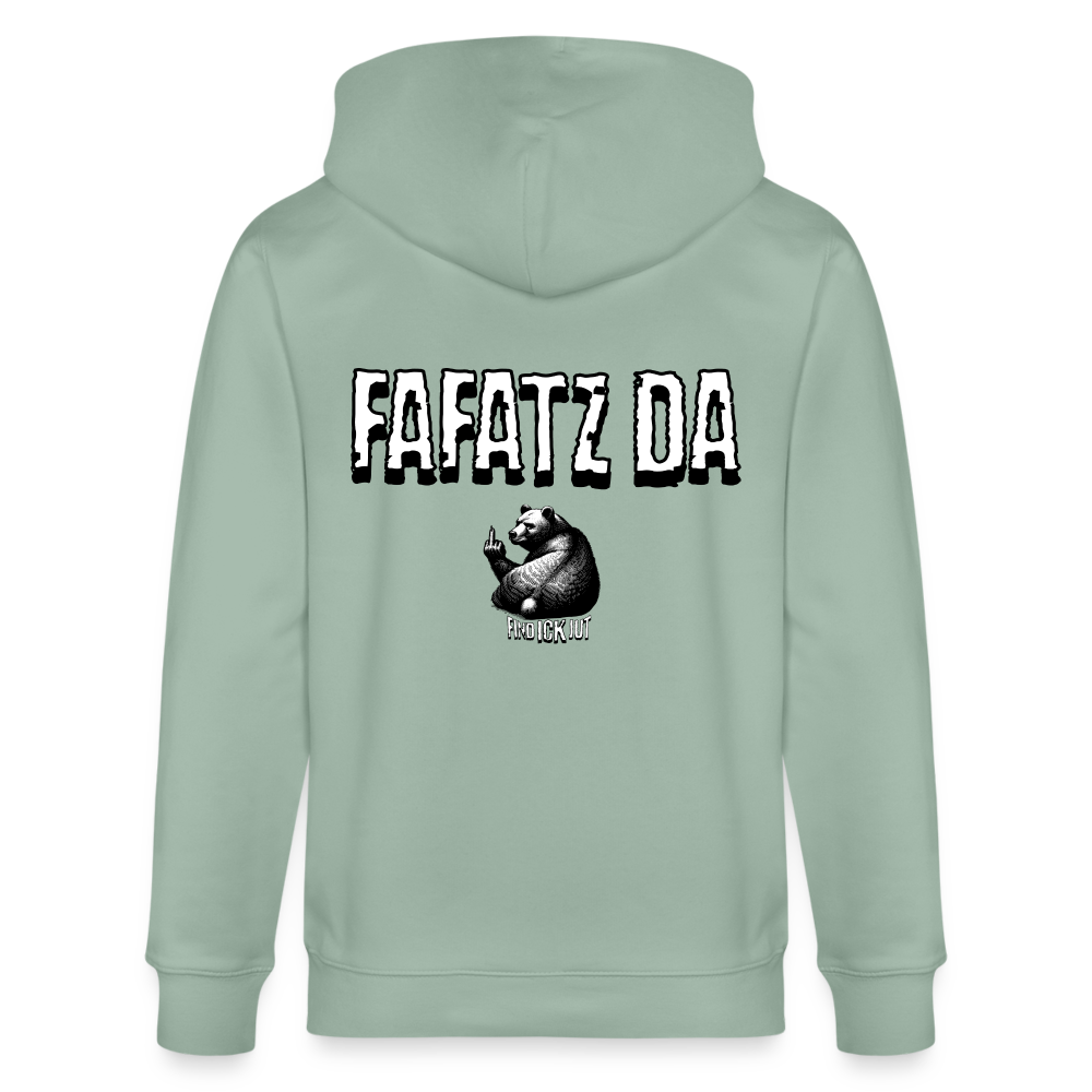 FAFATZ DA-Unisex Bio-Kapuzenjacke - Helles Graugrün