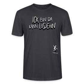 ICK BIN DA-Unisex BIO T-Shirt - Dunkles Graublau