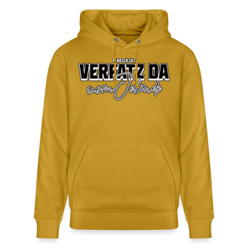 VERFATZ DA VOM JELÄNDE-Unisex Bio-Hoodie - Ocker