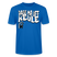 PASS MA UFF KEULE-Unisex T-Shirt BIO II - Pfauenblau