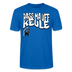 PASS MA UFF KEULE-Unisex T-Shirt BIO II - Pfauenblau