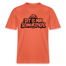 Berliner Bär-DIT IS MIR SCHNURZPIEPE-RELAXED FIT Unisex bio T-Shirt - Hellrot