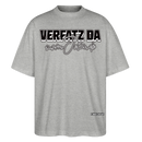 VERFATZ DA VOM JELÄNDE-Oversized Unisex Bio T-Shirt - Grau meliert