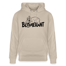 BLÜMERANT-Unisex Bio-Hoodie mit echt Berliner Schnauze - Beige