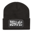 Berliner Spruch-MACH'N KOPP ZU-Beanie - Dunkelgrau