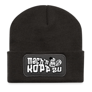 Berliner Spruch-MACH'N KOPP ZU-Beanie - Dunkelgrau