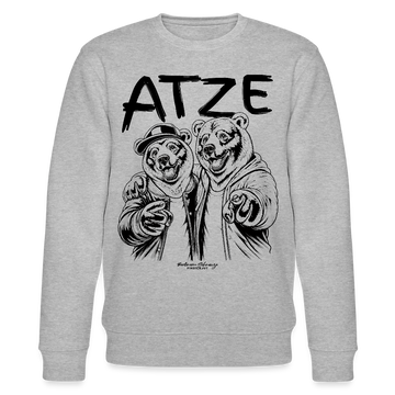 ATZE-Unisex Bio-Sweatshirt für echt Berliner Freunde - Grau meliert