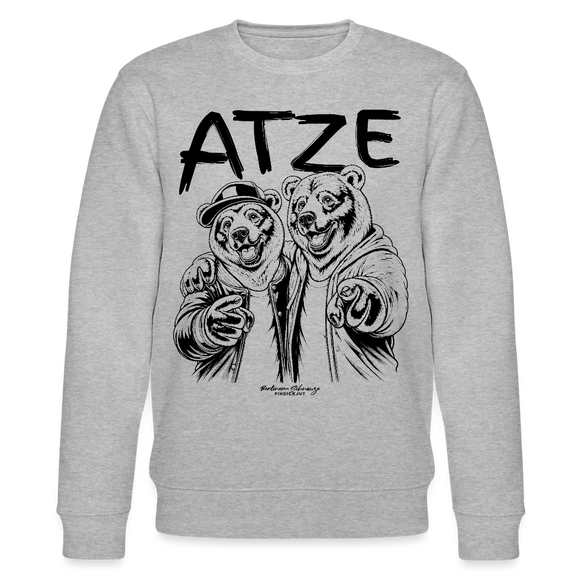ATZE-Unisex Bio-Sweatshirt für echt Berliner Freunde - Grau meliert
