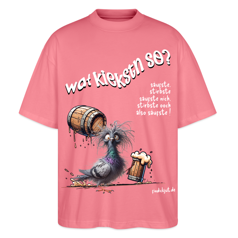 WAT KIEKSTN SO?-Oversized Unisex Bio T-Shirt II - Pink 