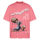 WAT KIEKSTN SO?-Oversized Unisex Bio T-Shirt II - Pink 